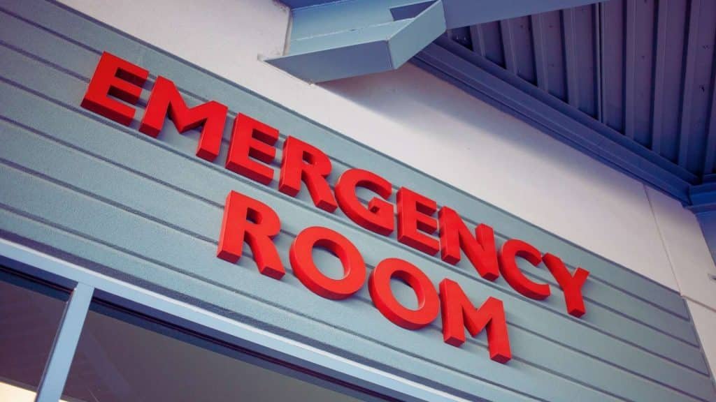 Emergency room entrance related to severe CHS symptoms