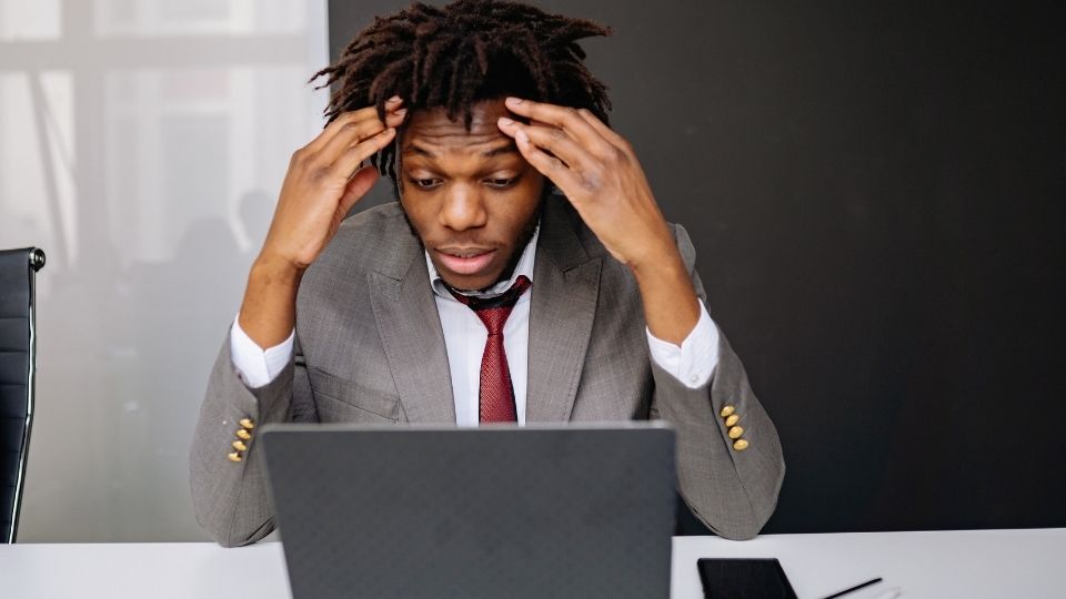a man experiences a headache during cocaine withdrawal.